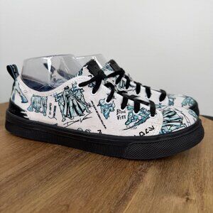 Toms x Star Wars Sketch Print TRVL Lite Low White Canvas Sneakers